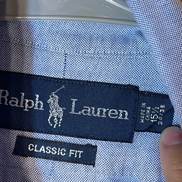Ralph Lauren Blue Button-Down Shirt - Picture 3 of 7